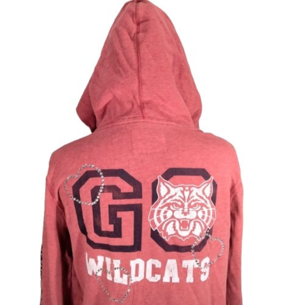 Vtg Y2K Victoria's Secret Pink Arizona Wildcats Hoodie L Preppy Trashy McBling
